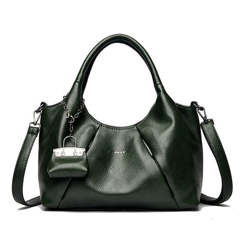 Trendy Faux Leather Shoulder Bag