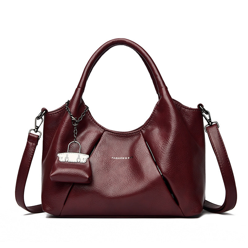 Trendy Faux Leather Shoulder Bag