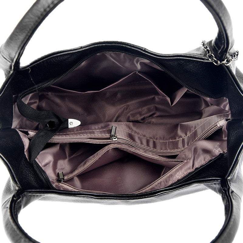 Trendy Faux Leather Shoulder Bag