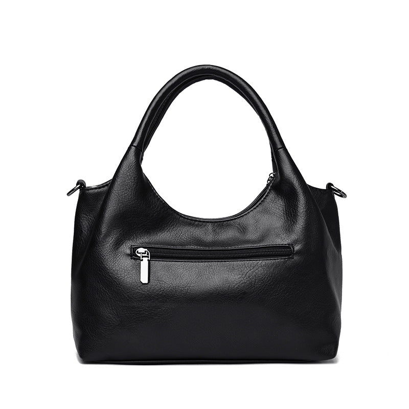 Trendy Faux Leather Shoulder Bag